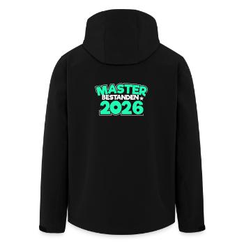 Master 2026 Master's Degree Doctorate Graduation - Men’s Recycled Softshell Jacket by Stanley/Stella - black - Back - AI Model Male 185 light (185cm)