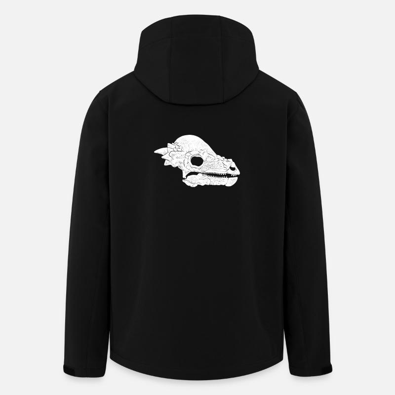 Pachycephalosaurus Fossil Schädel - Recycelte Männer Softshell-Jacke von Stanley/Stella - Schwarz