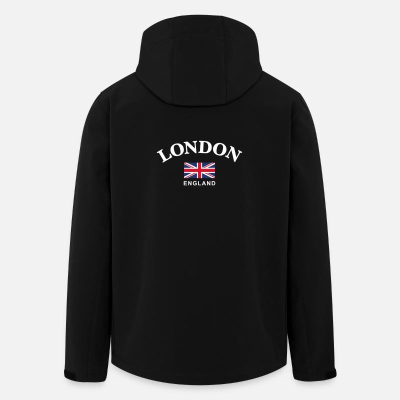 Londres, Angleterre - Veste softshell homme en polyester recyclé Stanley/Stella - noir