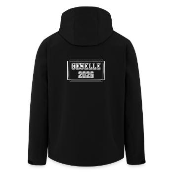 Completion of the Journeyman Crafts 2026 - Men’s Recycled Softshell Jacket by Stanley/Stella - black - Back - AI Model Male 185 light (185cm)