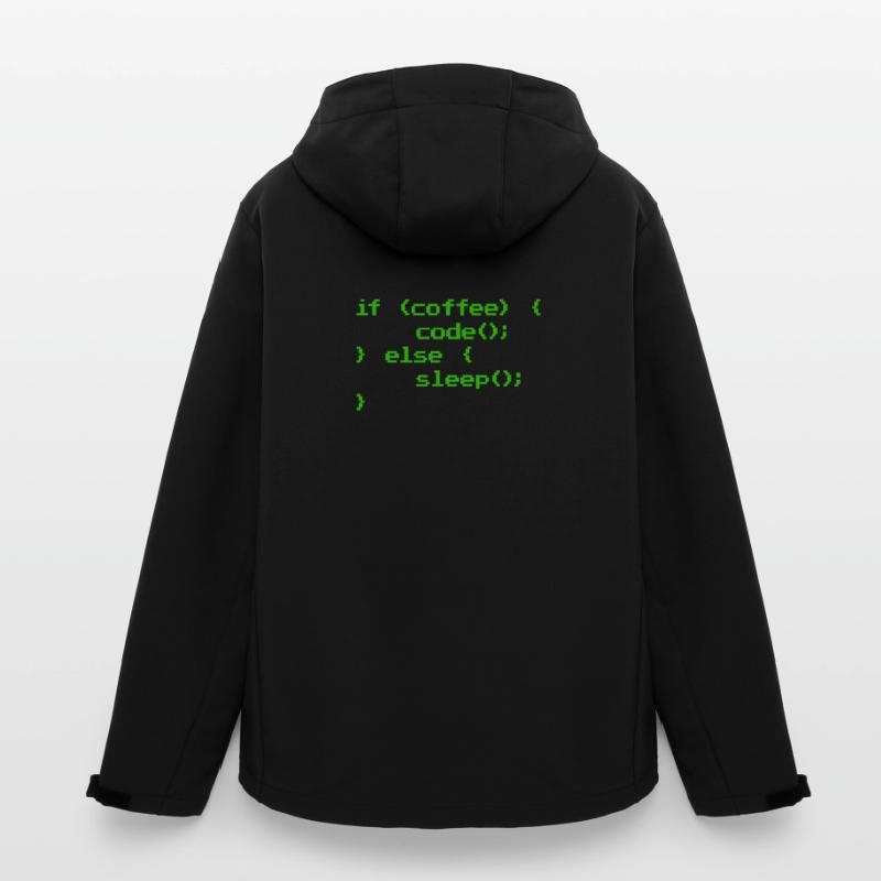 Kein Kaffee Kein Code Programmierer Informatiker Recycelte Männer Softshell-Jacke von Stanley/Stella