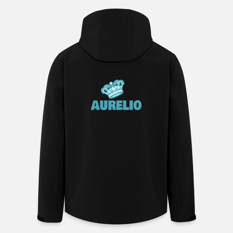 Cadeau pour Aurelio - Veste softshell homme en polyester recyclé Stanley/Stella - noir