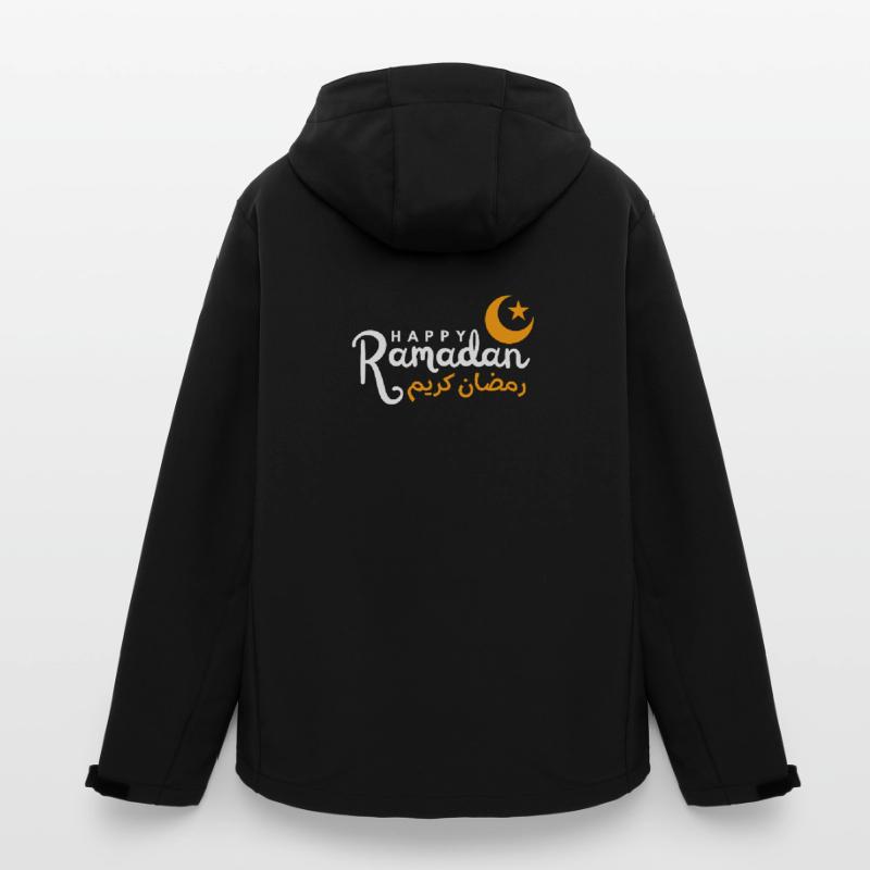 Ramadan Night Crescent Script Men’s Recycled Softshell Jacket by Stanley/Stella