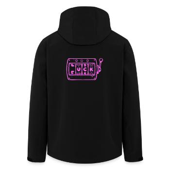 Lucky Bandit, Fun Slots Shirt, Mug - Men’s Recycled Softshell Jacket by Stanley/Stella - black - Back - AI Model Male 185 light (185cm)