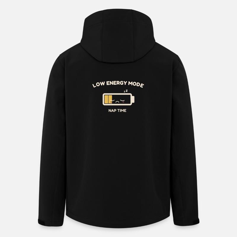 Mode Énergie Faible – Sieste Obligatoire - Veste softshell homme en polyester recyclé Stanley/Stella - noir