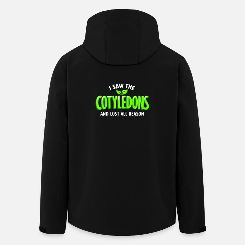 cotyledons seen | Microgreens Humor - Men’s Recycled Softshell Jacket by Stanley/Stella - black