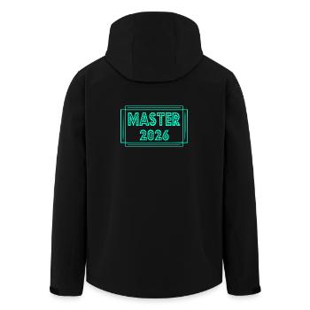 Diplôme 2026 Master - Veste softshell homme en polyester recyclé Stanley/Stella - noir - Dos - AI Model Male 185 light (185cm)