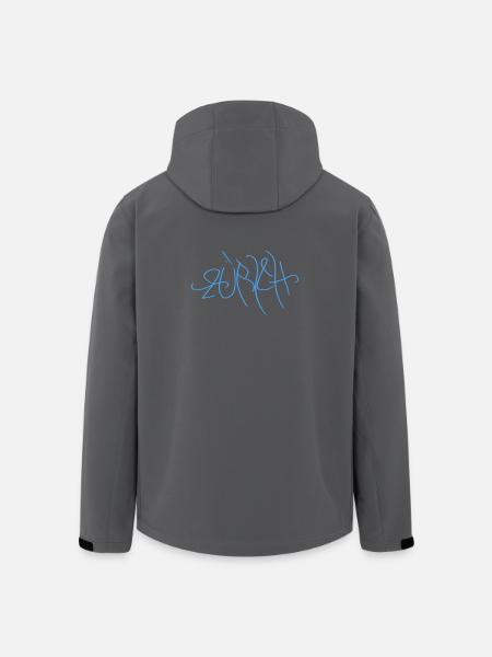 Zurich Street Art T-Shirt - Men’s Recycled Softshell Jacket by Stanley/Stella - black