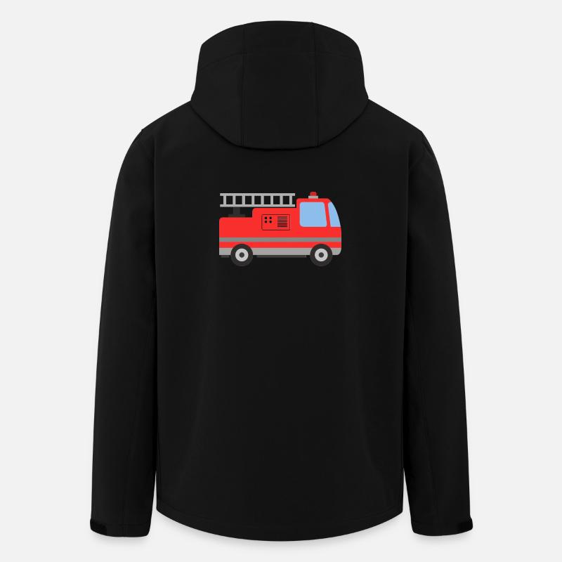 Fire truck - Men’s Recycled Softshell Jacket by Stanley/Stella - black