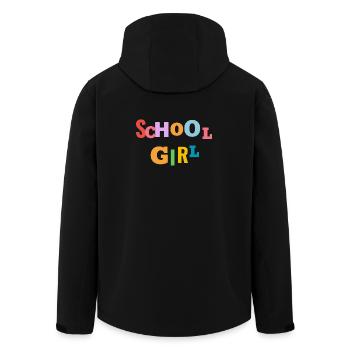 School girl - Men’s Recycled Softshell Jacket by Stanley/Stella - black - Back - AI Model Male 185 light (185cm)