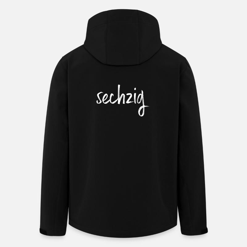 60 sechzig 60. Geburtstag Geschenk - Recycelte Männer Softshell-Jacke von Stanley/Stella - Schwarz
