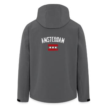 Amsterdam Bold Crest Tee - Veste softshell homme en polyester recyclé Stanley/Stella - charbon - Dos - AI Model Male 185 light (185cm)