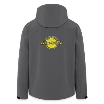Stay positive drink Limoncello fun positiv Spruch - Recycelte Männer Softshell-Jacke von Stanley/Stella - Schwarz - Hinten - AI Model Male 185 light (185cm)