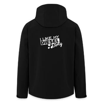 I Like My Diesel Dirty - Funny Dirty Diesel Car - Recycelte Männer Softshell-Jacke von Stanley/Stella - Schwarz - Hinten - AI Model Male 185 light (185cm)