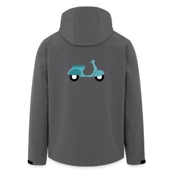 Roller Dots Dots Italie Été Rétro Vintage - Veste softshell homme en polyester recyclé Stanley/Stella - noir - Dos - AI Model Male 185 light (185cm)