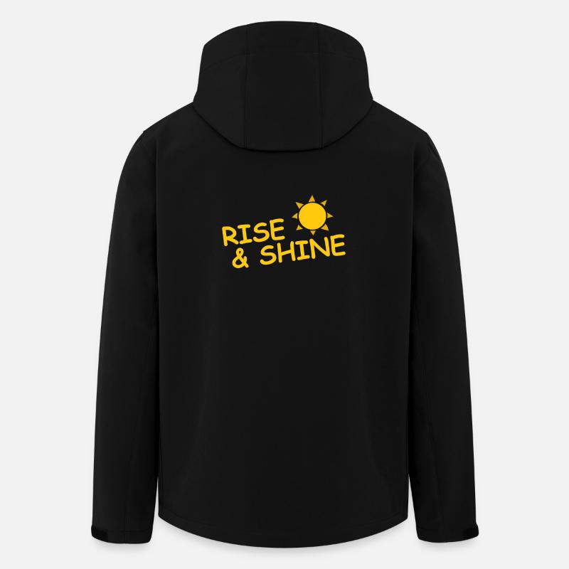 RISE & SHINE - Recycelte Männer Softshell-Jacke von Stanley/Stella - Schwarz