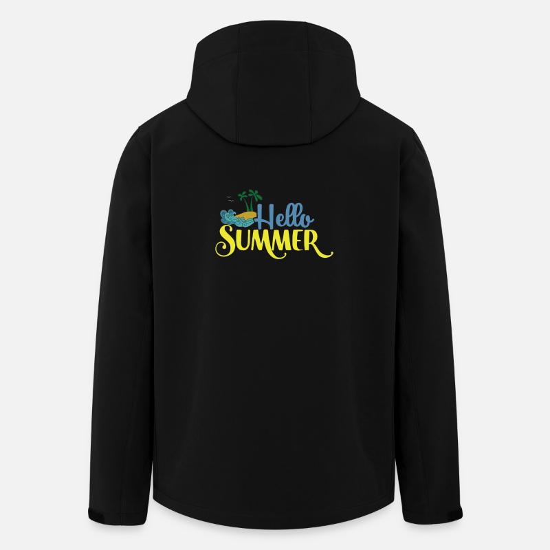 Hallo Summmer - Recycelte Männer Softshell-Jacke von Stanley/Stella - Schwarz