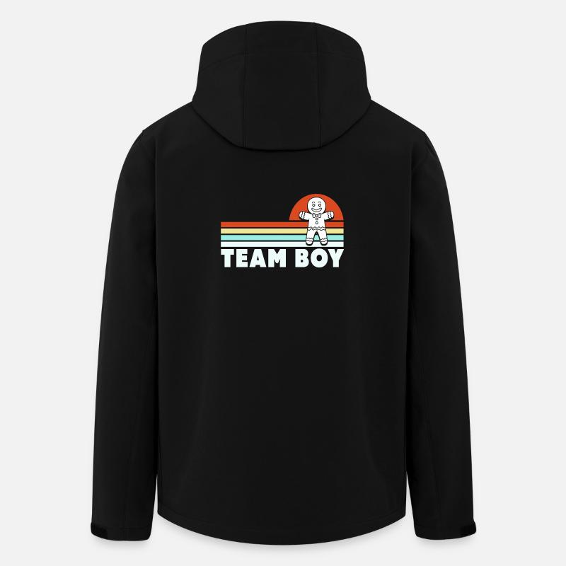 Team Boy Weihnachten - Recycelte Männer Softshell-Jacke von Stanley/Stella - Schwarz