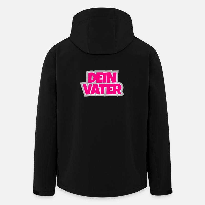 Dein Vater - the ironic sequel. - Men’s Recycled Softshell Jacket by Stanley/Stella - black