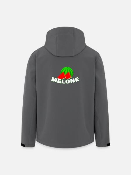 melon - Veste softshell homme en polyester recyclé Stanley/Stella - noir