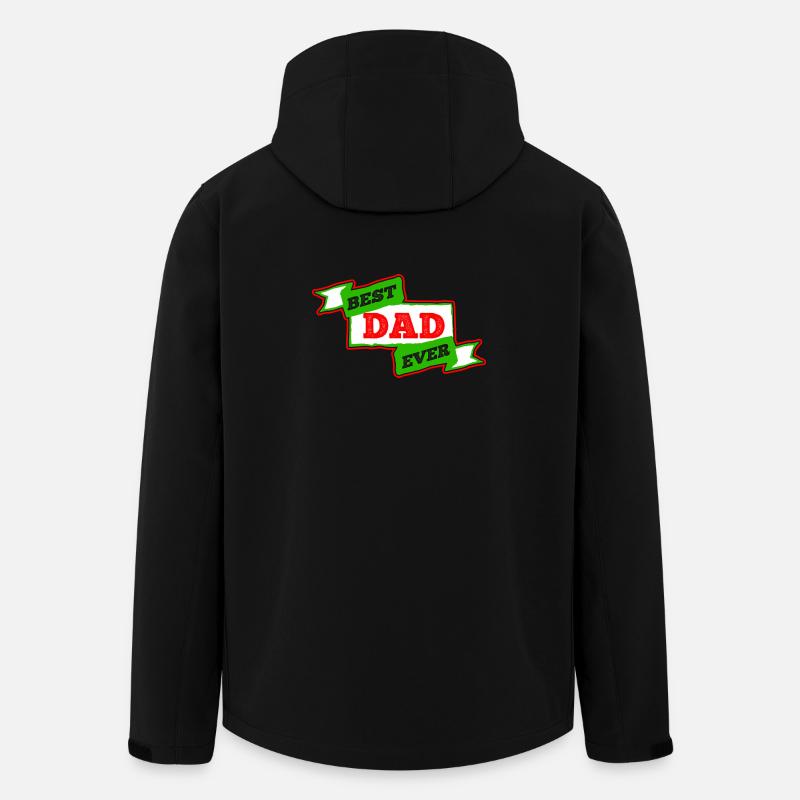 Bester Vater aller Zeiten - Recycelte Männer Softshell-Jacke von Stanley/Stella - Schwarz