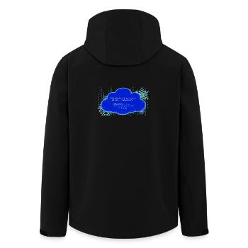 LetItSnow(); - Recycelte Männer Softshell-Jacke von Stanley/Stella - Schwarz - Hinten - AI Model Male 185 light (185cm)