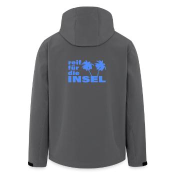 PRÊT POUR L’ÎLE - Veste softshell homme en polyester recyclé Stanley/Stella - noir - Dos - AI Model Male 185 light (185cm)