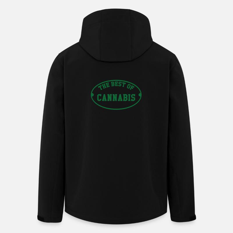 Das Beste aus Cannabis - Recycelte Männer Softshell-Jacke von Stanley/Stella - Schwarz