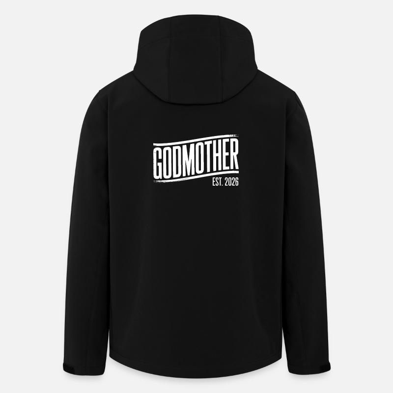 Marraine Fondée en 2026 - Veste softshell homme en polyester recyclé Stanley/Stella - noir