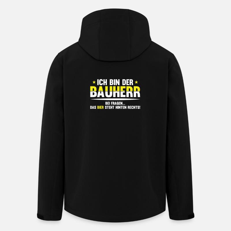 Blague bavaroise sur la bière - Veste softshell homme en polyester recyclé Stanley/Stella - noir
