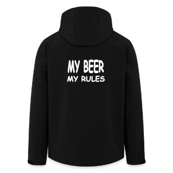 Bière - Veste softshell homme en polyester recyclé Stanley/Stella - noir - Dos - AI Model Male 185 light (185cm)