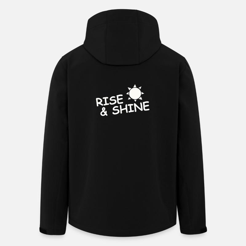 RISE & SHINE - Recycelte Männer Softshell-Jacke von Stanley/Stella - Schwarz