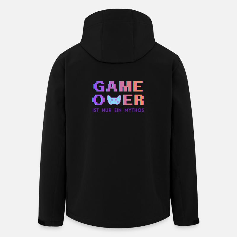 Game Over Mythos Pixel Gradient - Recycelte Männer Softshell-Jacke von Stanley/Stella - Schwarz