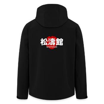 Shotokan Karate Martial Art GYM Japanese Kanji - Men’s Recycled Softshell Jacket by Stanley/Stella - black - Back - AI Model Male 185 light (185cm)