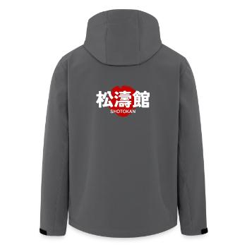 Shotokan Karate Martial Art GYM Japanese Kanji - Men’s Recycled Softshell Jacket by Stanley/Stella - anthracite - Back - AI Model Male 185 light (185cm)