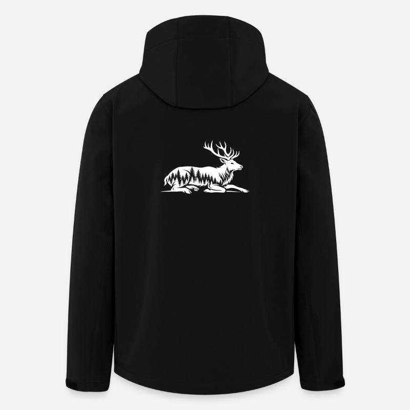 Deer - Men’s Recycled Softshell Jacket by Stanley/Stella - black