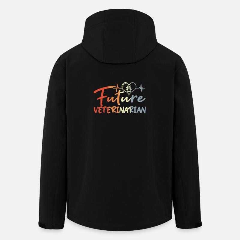 Zukünftige Tierärztin - Recycelte Männer Softshell-Jacke von Stanley/Stella - Schwarz
