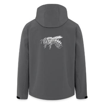 abeille - Veste softshell homme en polyester recyclé Stanley/Stella - charbon - Dos - AI Model Male 185 light (185cm)