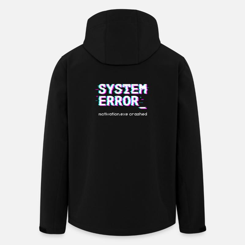 Systemfehler Motivation.exe abgestürzt - Recycelte Männer Softshell-Jacke von Stanley/Stella - Schwarz