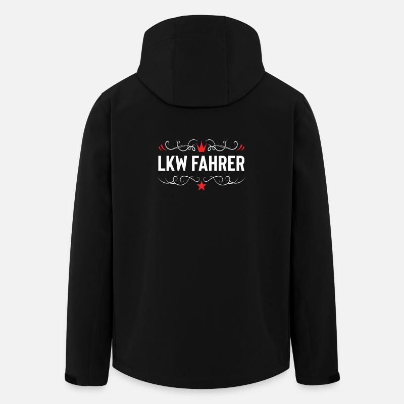 Profession de chauffeur routier - Veste softshell homme en polyester recyclé Stanley/Stella - noir