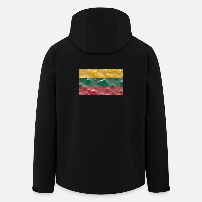 Gift for Lithuania - Men’s Recycled Softshell Jacket by Stanley/Stella - black
