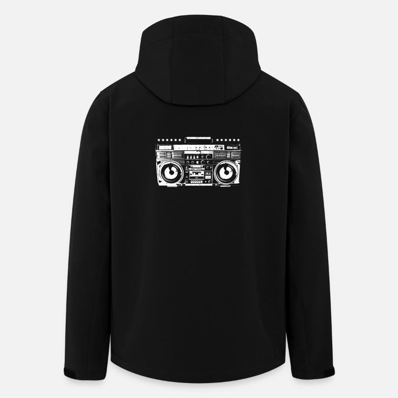 Ghettoblaster - ghetto blaster - Veste softshell homme en polyester recyclé Stanley/Stella - noir