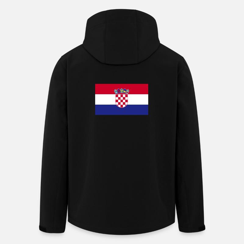 Kroatien Flagge - Recycelte Männer Softshell-Jacke von Stanley/Stella - Schwarz