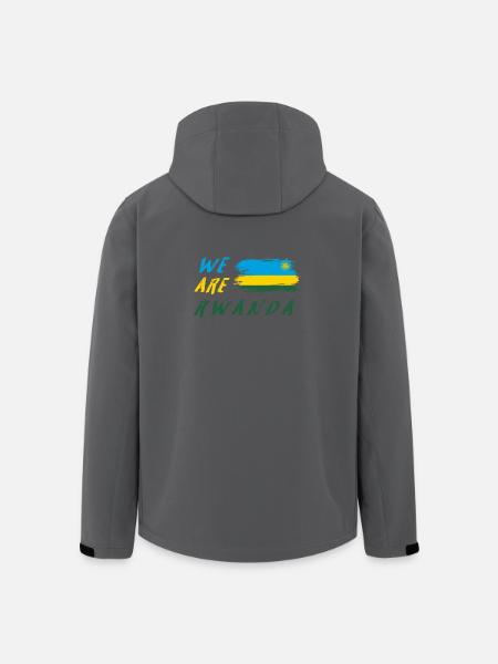 We are Rwanda - Men’s Recycled Softshell Jacket by Stanley/Stella - black