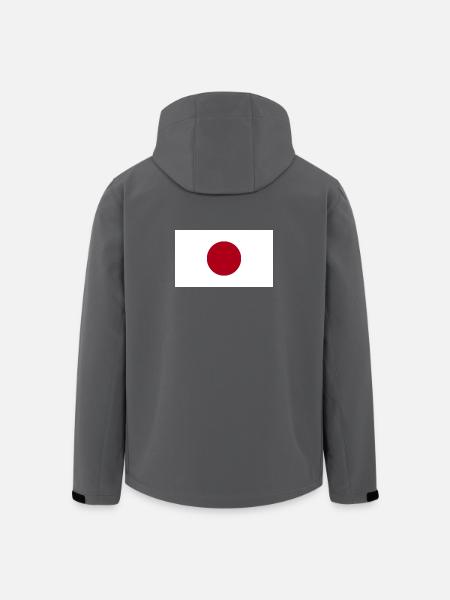 Japan National Flag - Men’s Recycled Softshell Jacket by Stanley/Stella - black