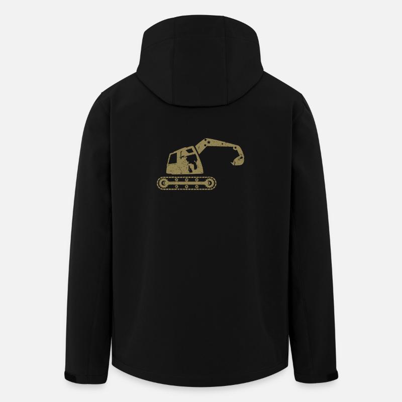 Bagger Baggerfahrer Baugeräteführer – - Recycelte Männer Softshell-Jacke von Stanley/Stella - Schwarz