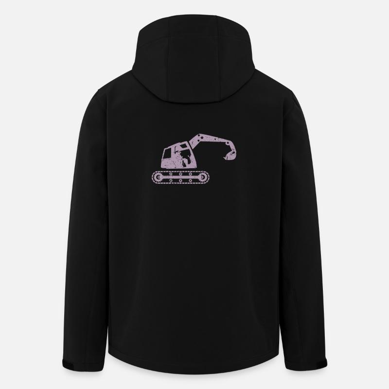 Bagger Baggerfahrer Baugeräteführer – - Recycelte Männer Softshell-Jacke von Stanley/Stella - Schwarz