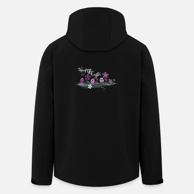 Ostern Ostereier im Gras - Recycelte Männer Softshell-Jacke von Stanley/Stella - Schwarz