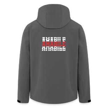 t-shirt texte empilé Belle idée cadeau T-shirt - Veste softshell homme en polyester recyclé Stanley/Stella - charbon - Dos - AI Model Male 185 light (185cm)