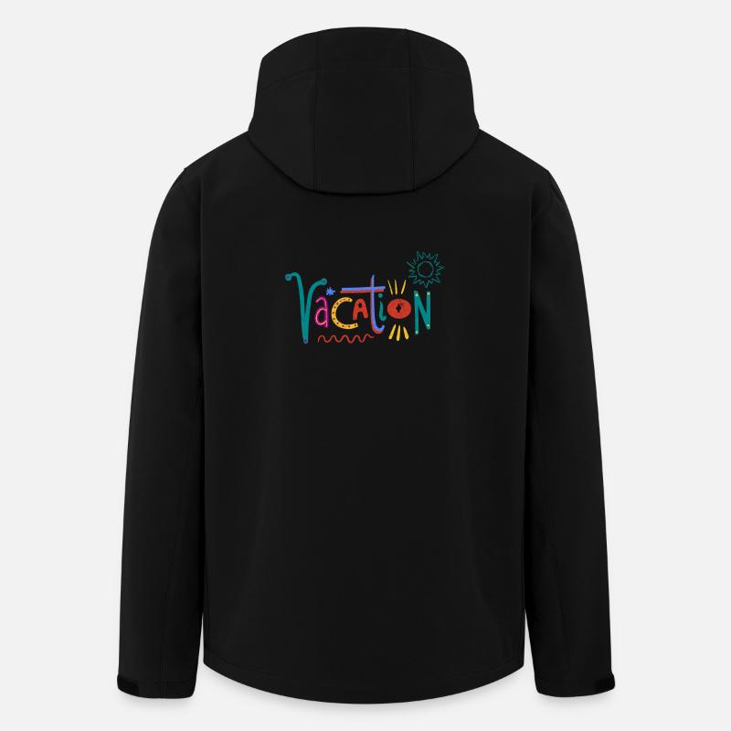 Bunte Valentinstag-Kunst mit Herzmotiven - Recycelte Männer Softshell-Jacke von Stanley/Stella - Schwarz
